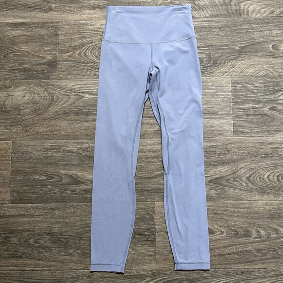 Lululemon Size 4 Leggings Align Pant II 25" Blue Cast Soft Stretch Chambray - Picture 2 of 11